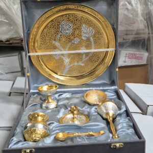 10 inch pooja set set contain 7 pcs