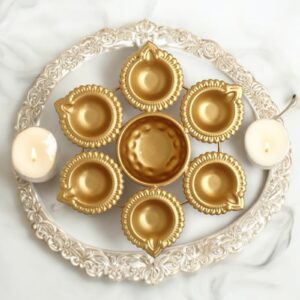 Diya Urli Pack (Set of 10 - Gold)
